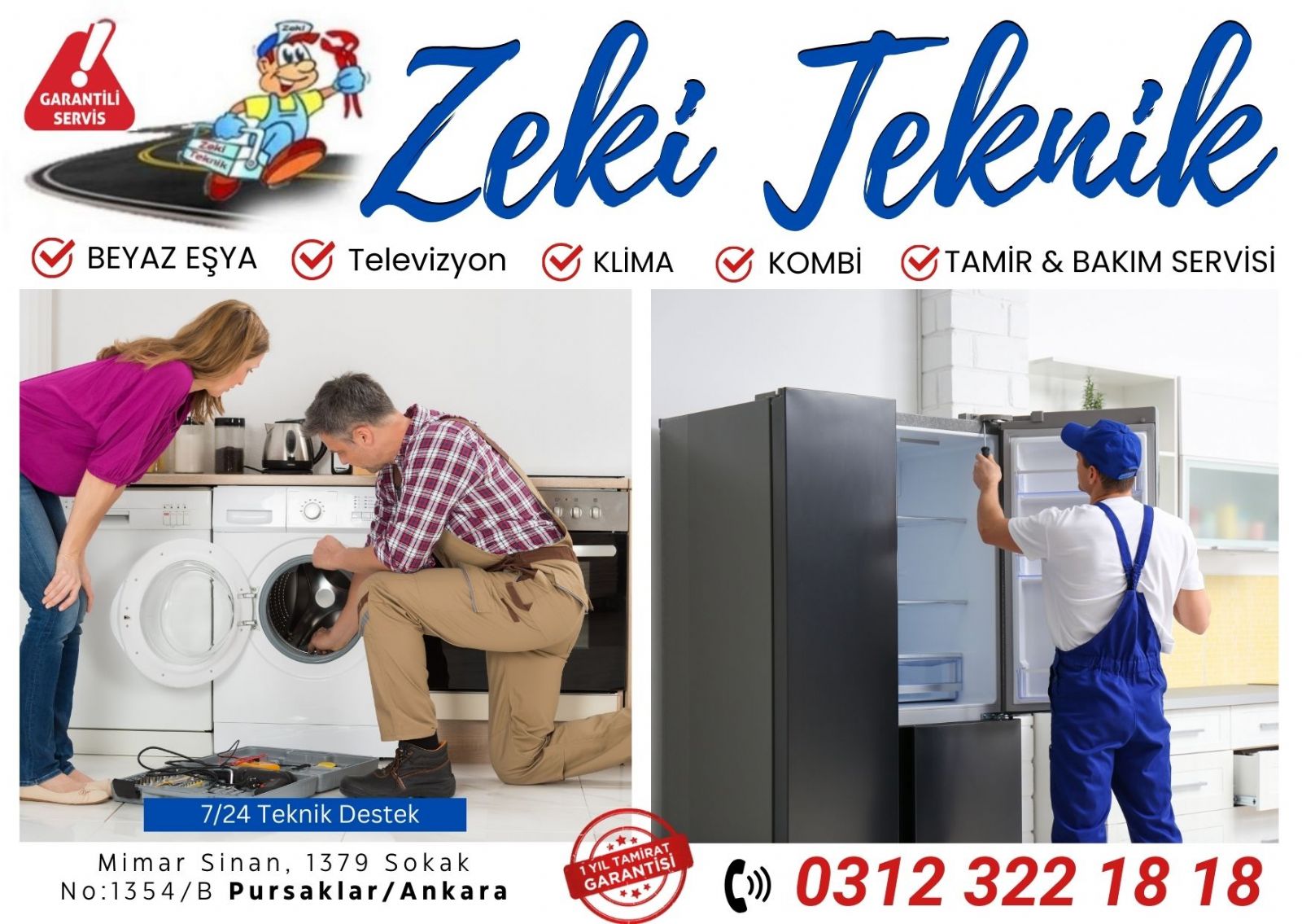 Pursaklar Saray Beyaz Eşya Servisi